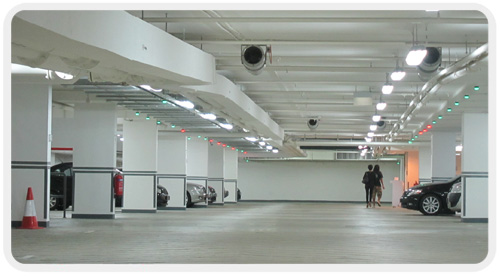 Typical case for indoor parking gudiance system